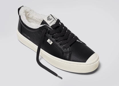 OCA Therma Low Black Premium Leather Sneaker Women