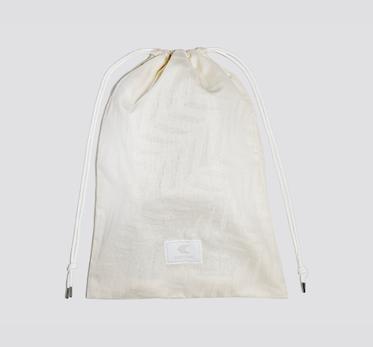 Organic Cotton Flannel White Shoebag