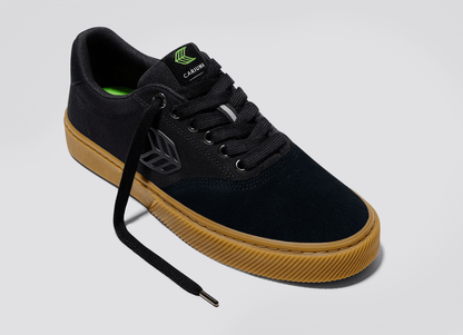 Skatepark of Tampa NAIOCA PRO Gum Black Suede and Canvas Black Logo Sneaker Men