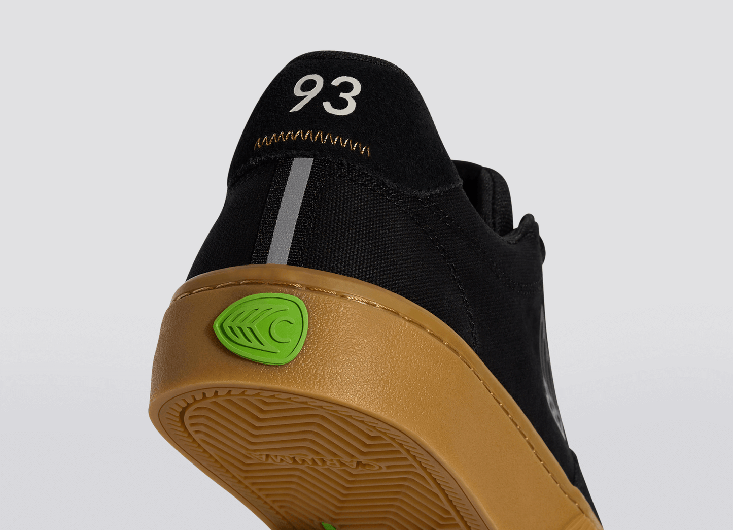 Skatepark of Tampa NAIOCA PRO Gum Black Suede and Canvas Black Logo Sneaker Men