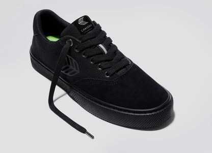 Skatepark of Tampa NAIOCA PRO All Black Suede and Canvas Black Logo Sneaker Women