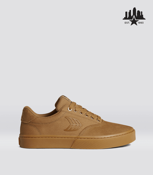 Skatepark of Tampa NAIOCA PRO Gum Camel Suede and Canvas Camel Logo Sneaker Women