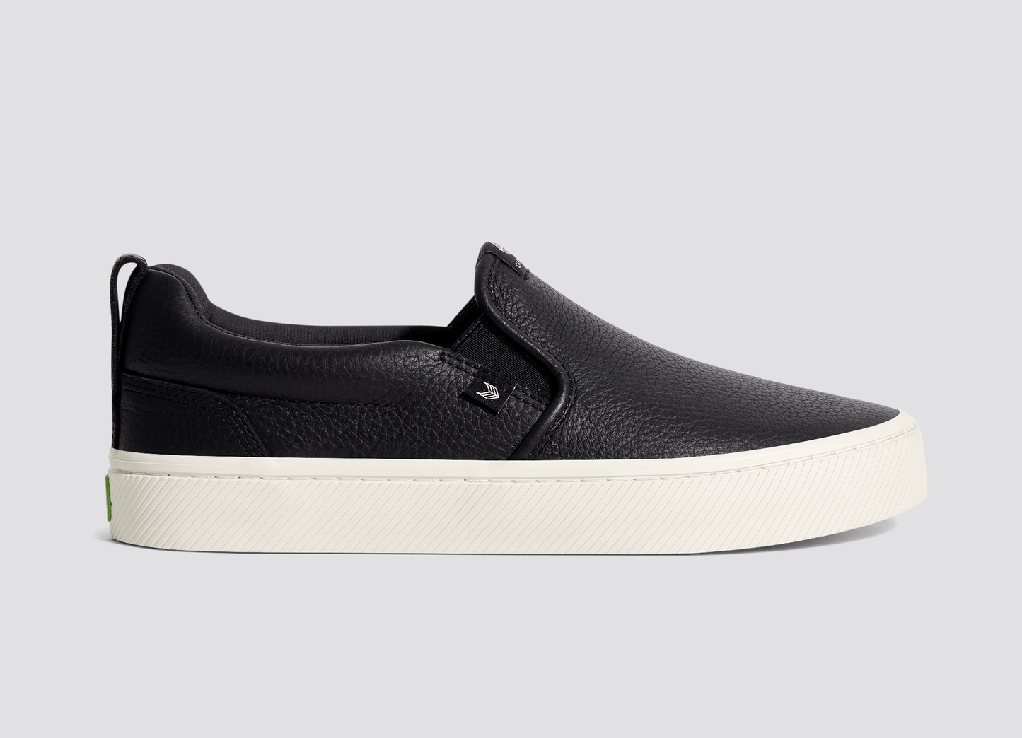 SLIP-ON Black Premium Leather Sneaker Men