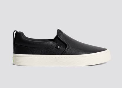 SLIP-ON Black Premium Leather Sneaker Women