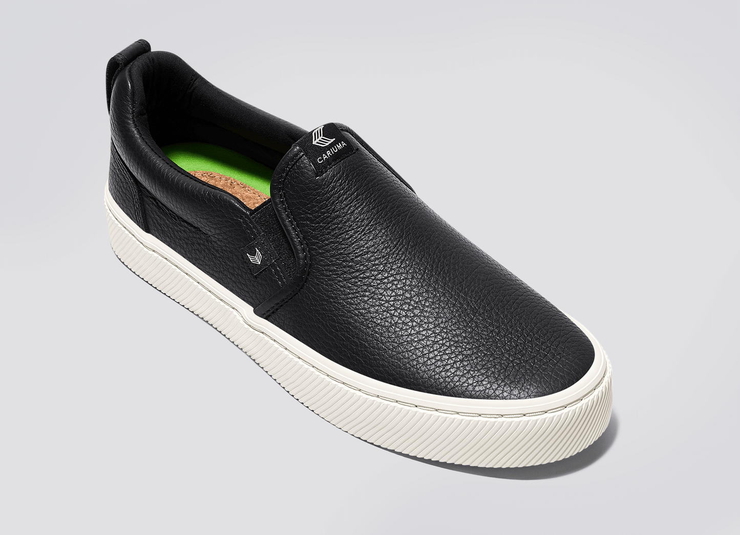 SLIP-ON Black Premium Leather Sneaker Men