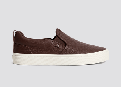 SLIP-ON Brown Premium Leather Sneaker Men