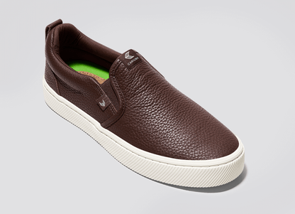 SLIP-ON Brown Premium Leather Sneaker Men