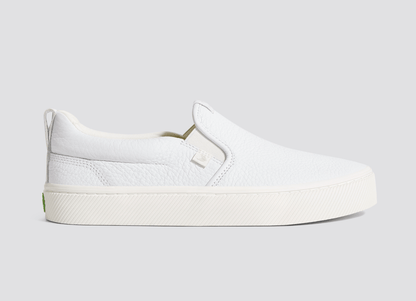 SLIP-ON White Premium Leather Sneaker Men