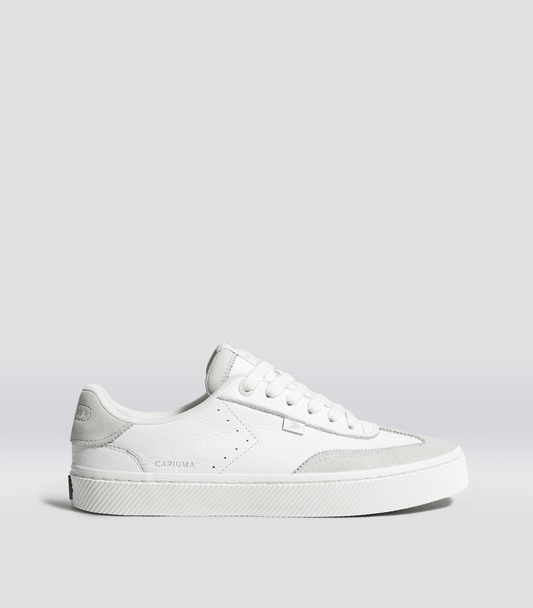 TOCA White Premium Leather Smoke White Suede Sneaker Men