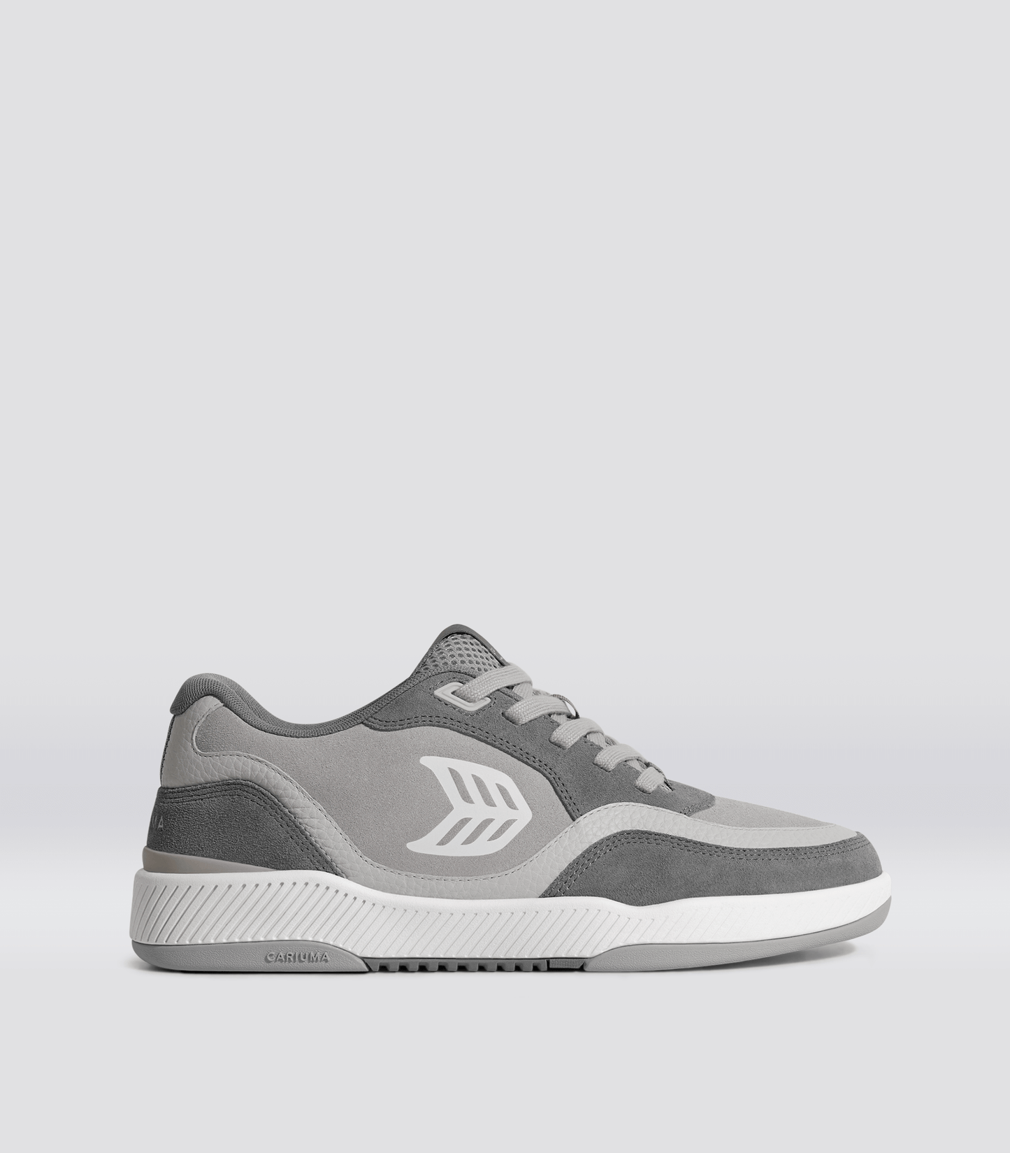 UBA Steel Grey Suede Ice Logo Sneaker Men