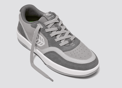 UBA Steel Grey Suede Ice Logo Sneaker Men