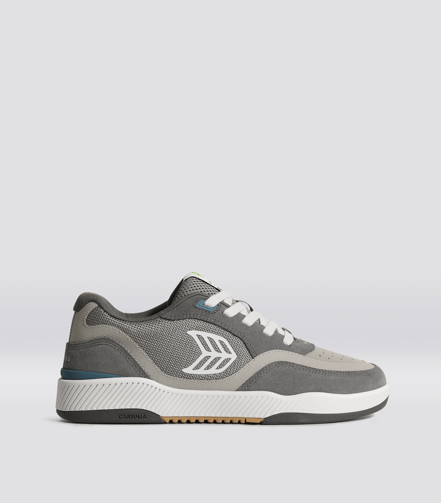 UBA PRO Charcoal Grey Suede and Mesh Ice Logo Sneaker Men