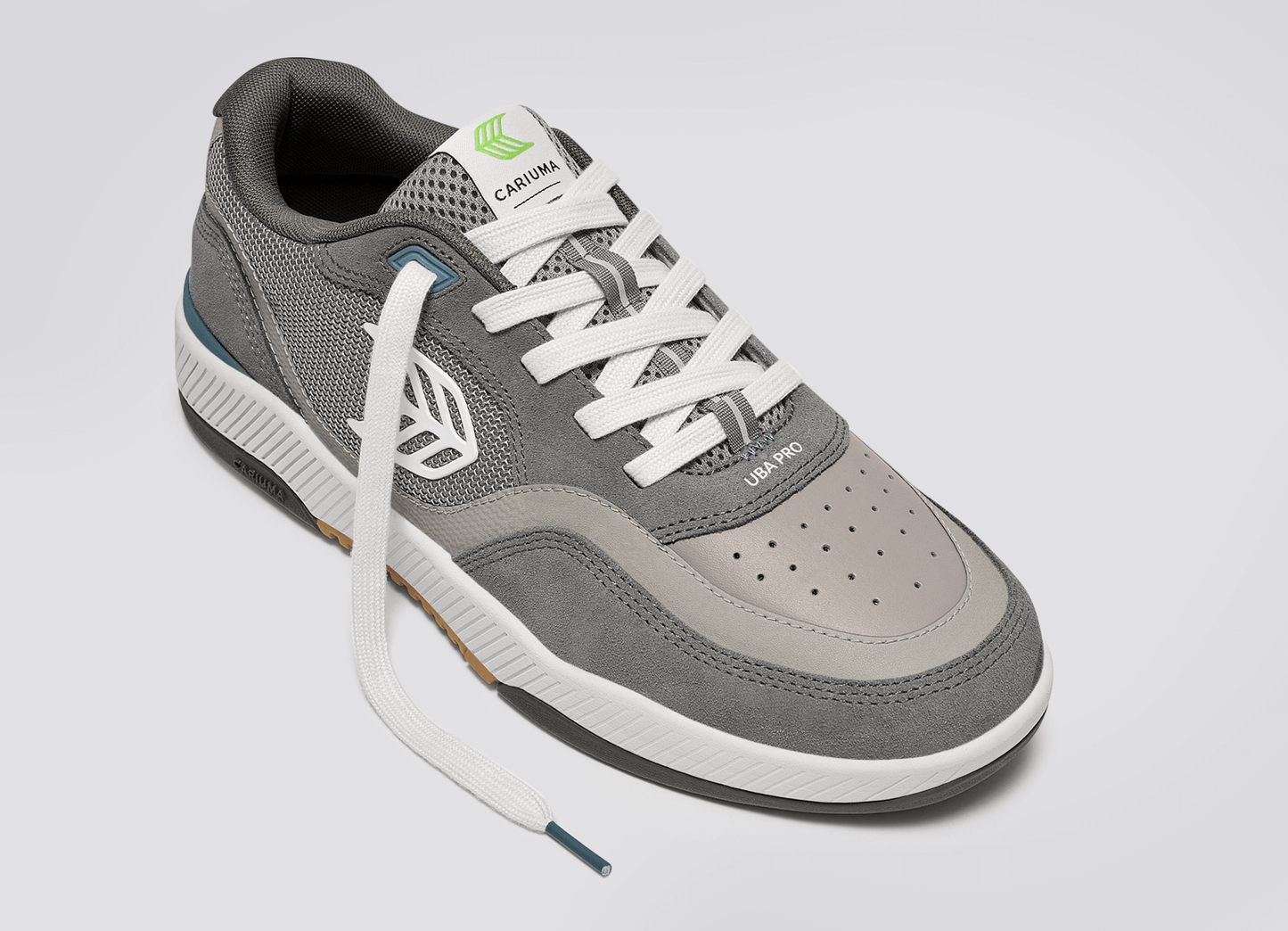 UBA PRO Charcoal Grey Suede and Mesh Ice Logo Sneaker Men