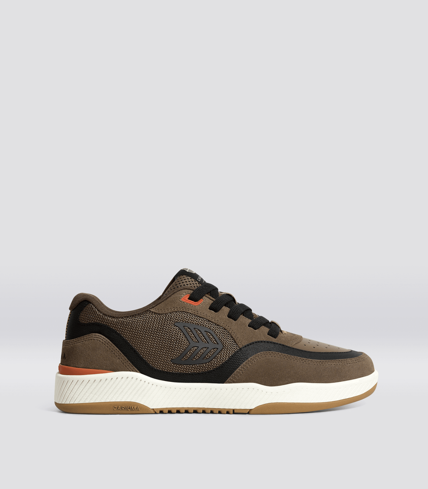 UBA PRO Dark Khaki Suede and Mesh Black Logo Sneaker Men