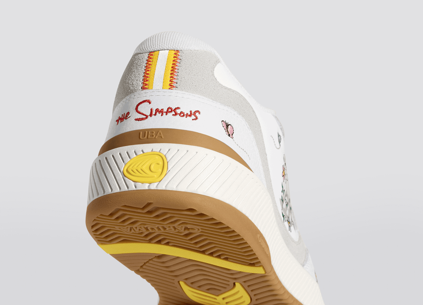 The Simpsons UBA White Leather Lisa Flowers Sneaker Men