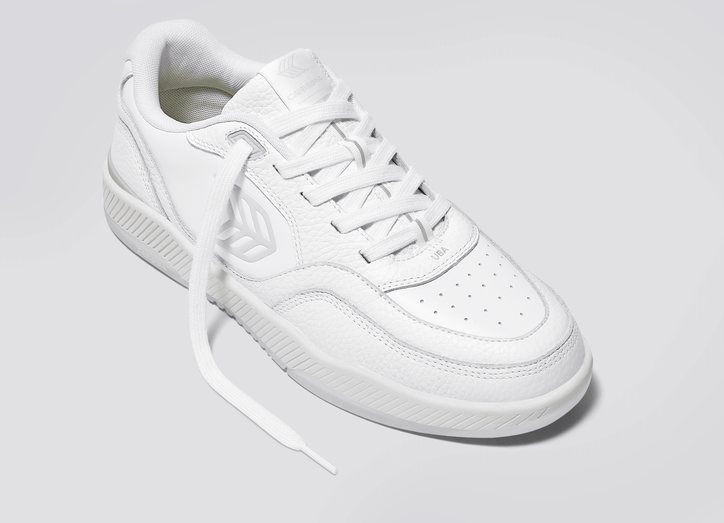 UBA White Premium Leather Ice Logo Sneaker Women