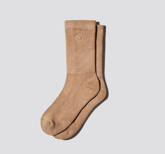 Crew Socks Melange Sand