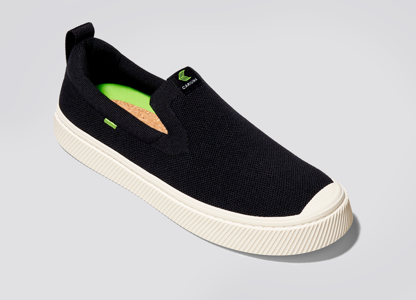 IBI SLIP-ON Black Knit Sneaker Men