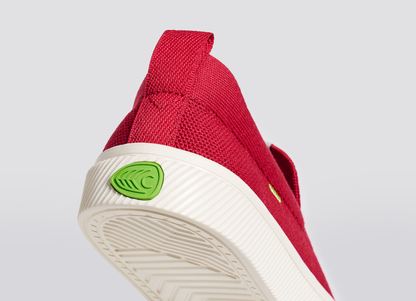 IBI SLIP-ON Raw Red Knit Sneaker Women