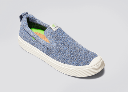 IBI SLIP-ON Stone Blue Knit Sneaker Men