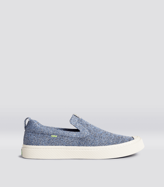 IBI SLIP-ON Stone Blue Knit Sneaker Men