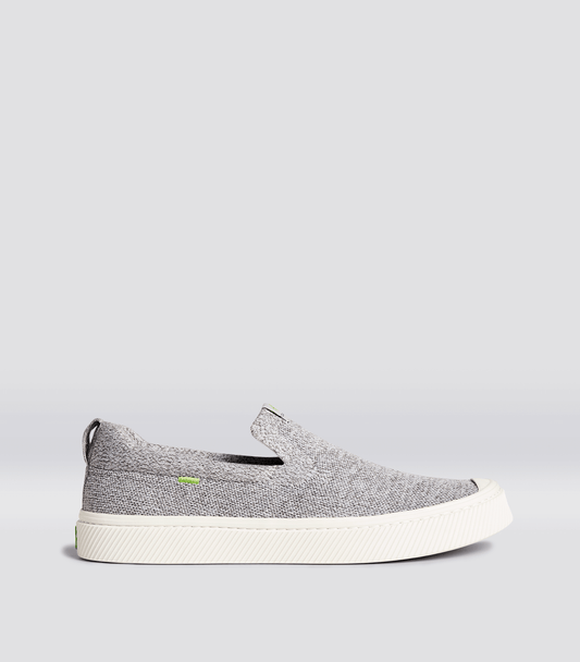 IBI SLIP-ON Stone Light Grey Knit Sneaker Men