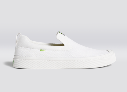 IBI SLIP-ON White Knit Sneaker Women