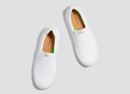 IBI SLIP-ON White Knit Sneaker Women