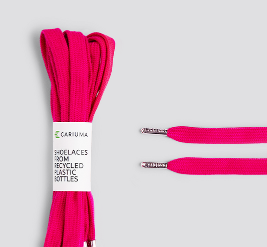 Shoe Lace Classic Pink with H Silver Tip