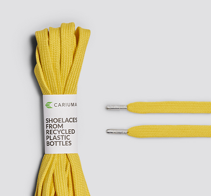 Shoe Lace Yellow with H Silver Tip