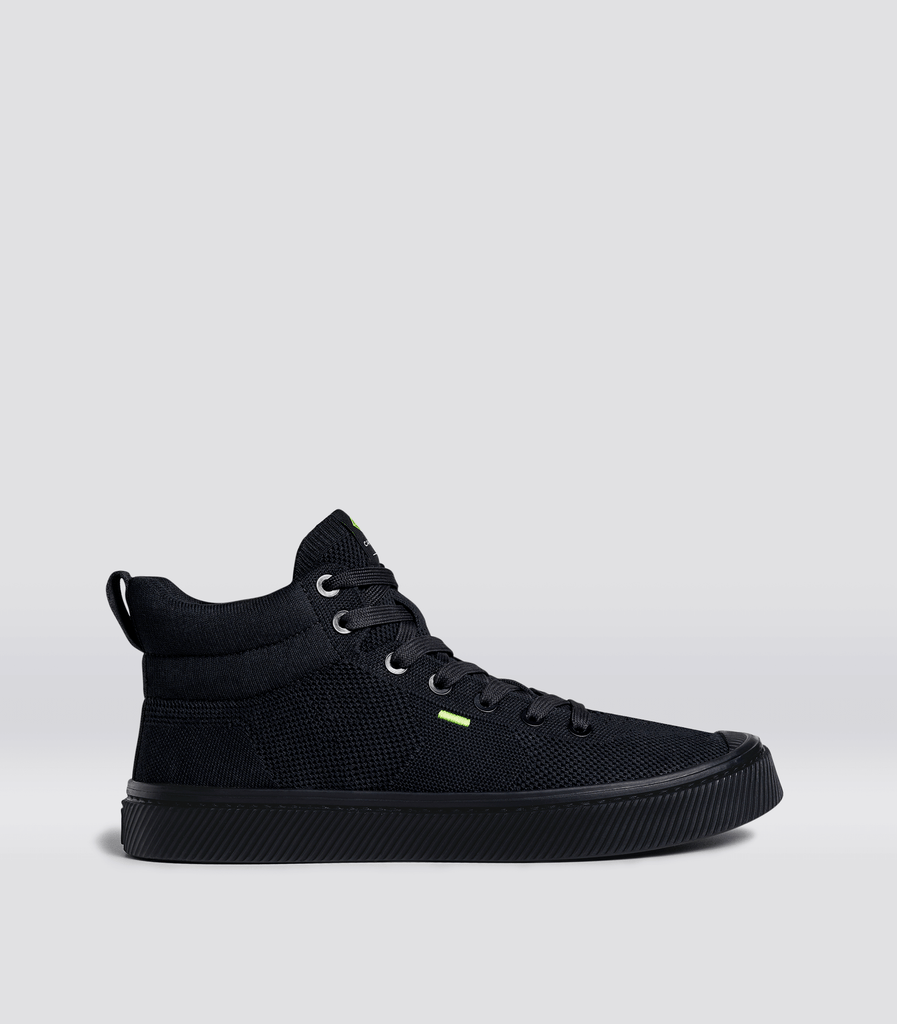 Cariuma IBI High All Black Knit Sneaker - Low-top Sneakers - 9.5