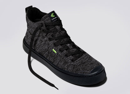 IBI High Stone Black Knit Sneaker Women