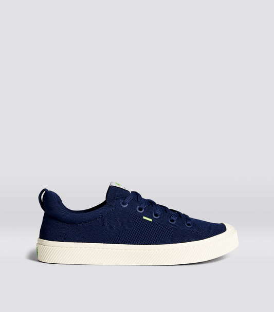 IBI Low Navy Knit Sneaker Women