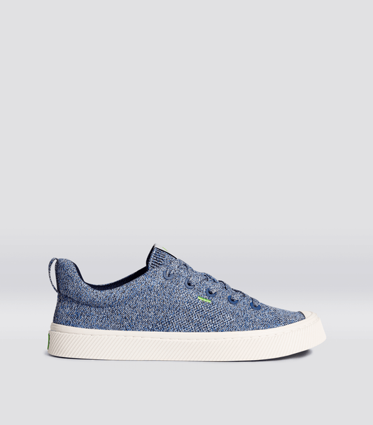 IBI Low Stone Blue Knit Sneaker Men