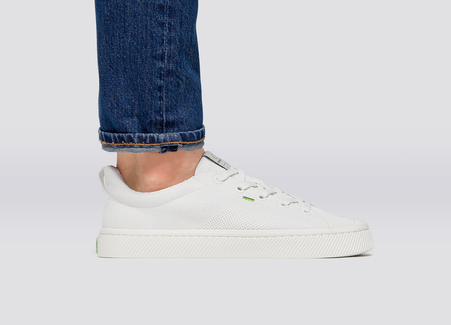 IBI Low Off-White Knit Sneaker Men