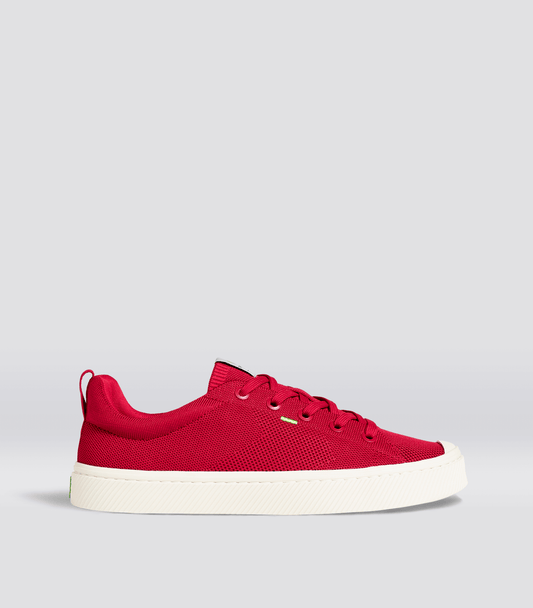 IBI Low Raw Red Knit Sneaker Men