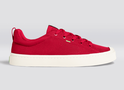 IBI Low Raw Red Knit Sneaker Men