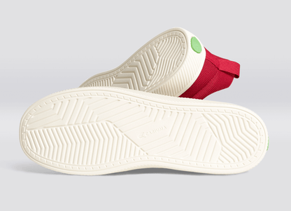 IBI Low Raw Red Knit Sneaker Men