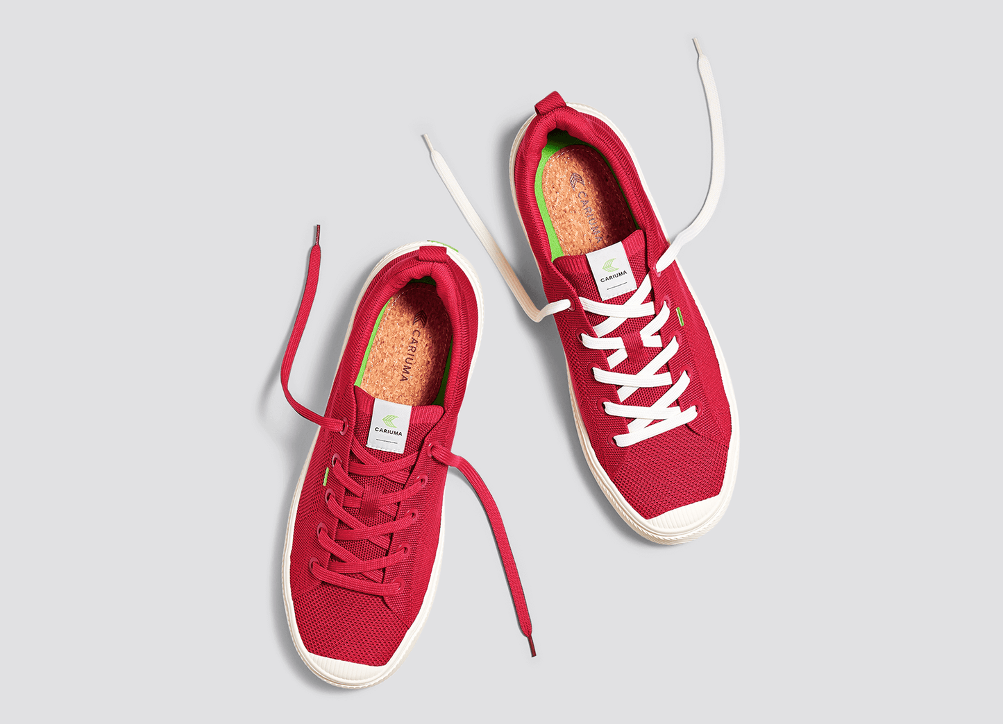 IBI Low Raw Red Knit Sneaker Women