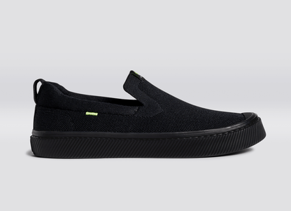 IBI SLIP-ON All Black Knit Sneaker Women