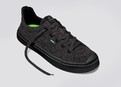 IBI Low Stone Black Knit Sneaker Men