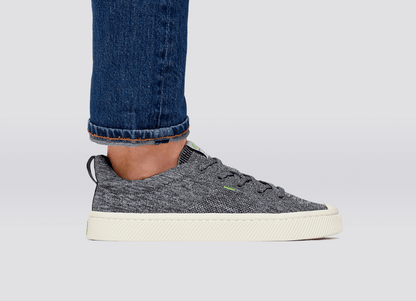 IBI Low Stone Grey Knit Sneaker Men