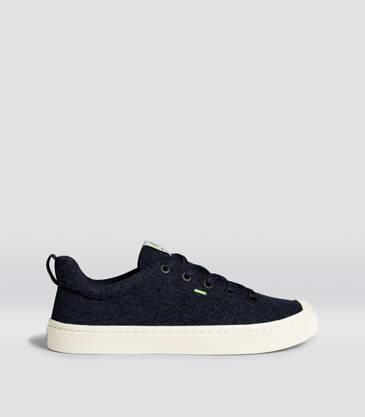 IBI Low Stone Navy Knit Sneaker Men