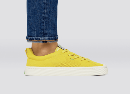 IBI Low Sun Yellow Knit Sneaker Men