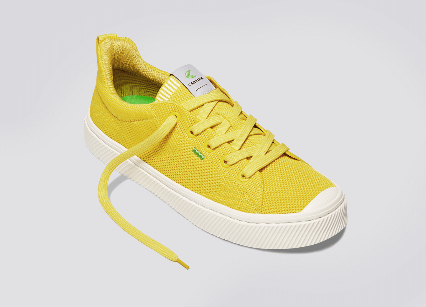 IBI Low Sun Yellow Knit Sneaker Women