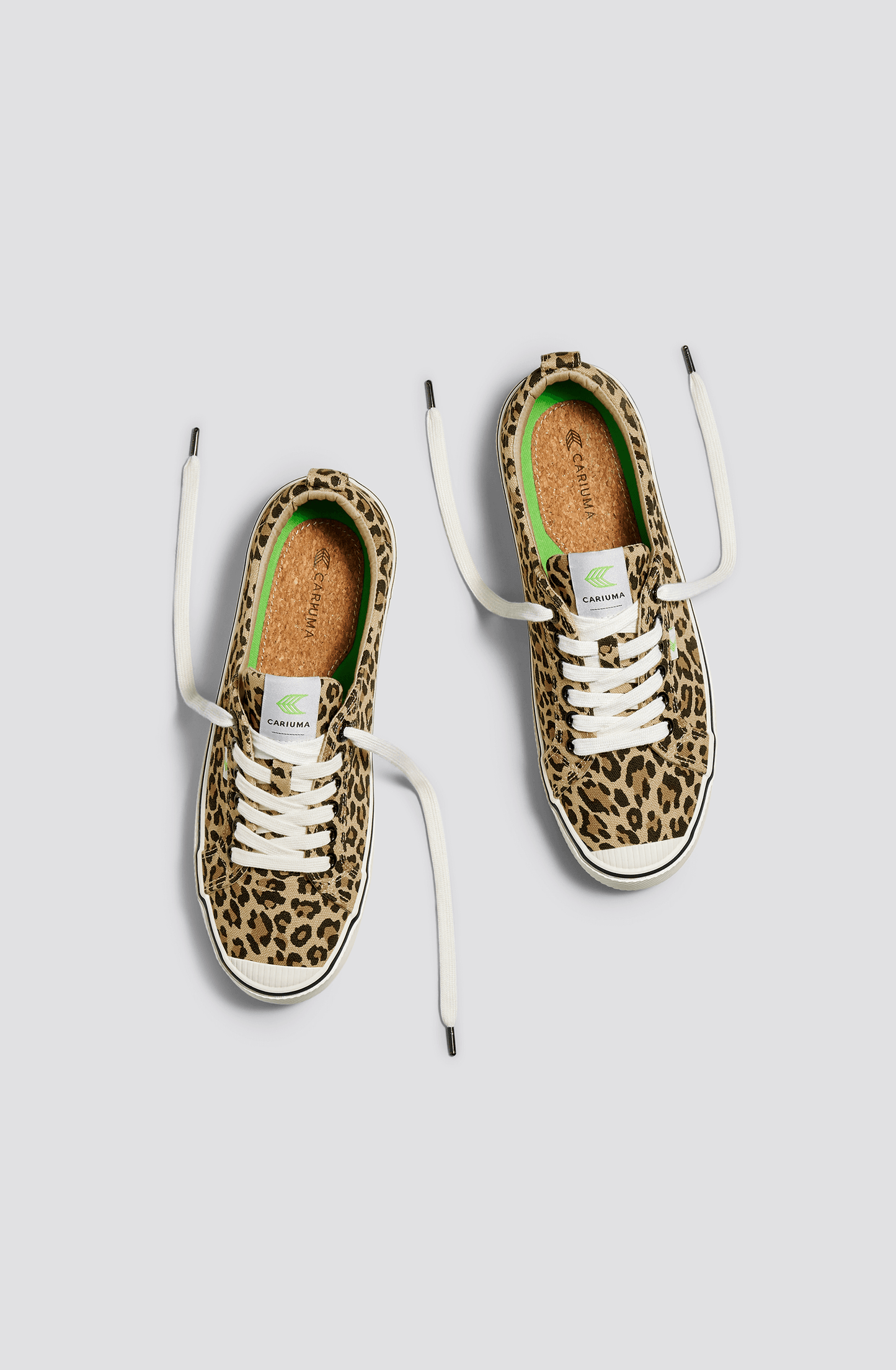 OCA Low Stripe Leopard Print Canvas Sneaker Women