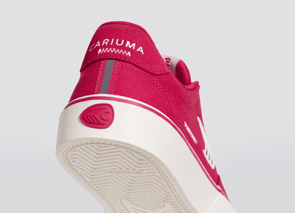 NAIOCA PRO Pantone Viva Magenta Suede and Canvas Off-White Logo Sneaker Women