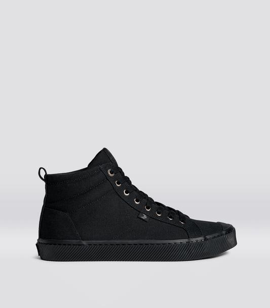 OCA High All Black Canvas Sneaker Women