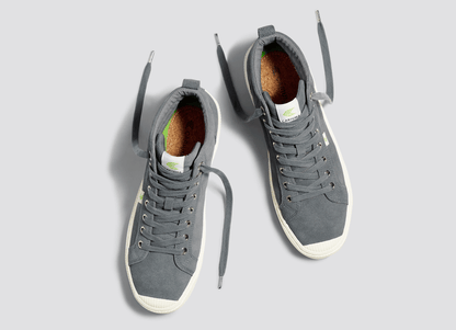 OCA High Charcoal Grey Suede Sneaker Men