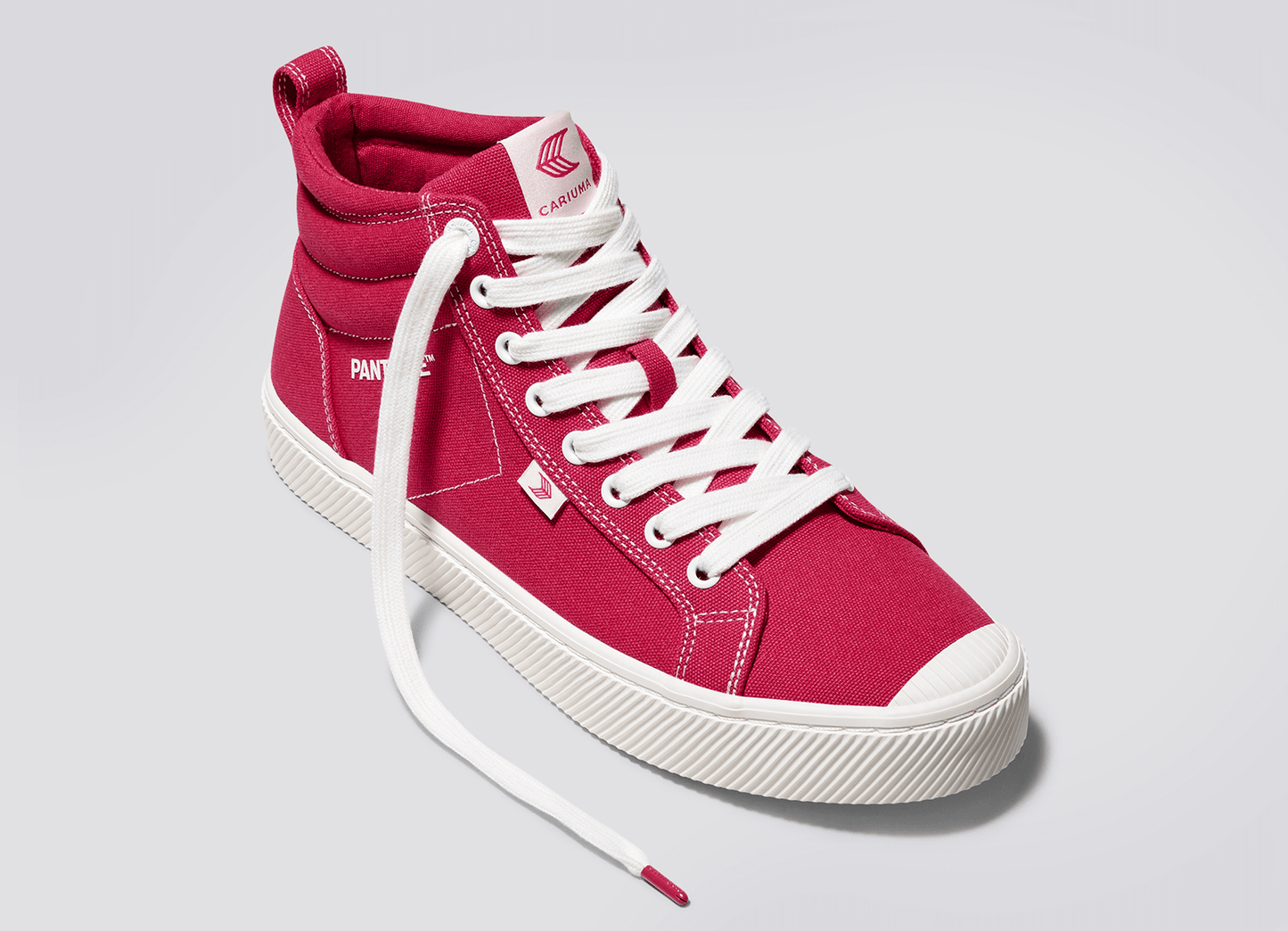 OCA High Pantone Viva Magenta Canvas Contrast Thread Sneaker Men